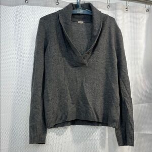 J. Crew Gray Cowl Neck Sweater Lightweight Knit